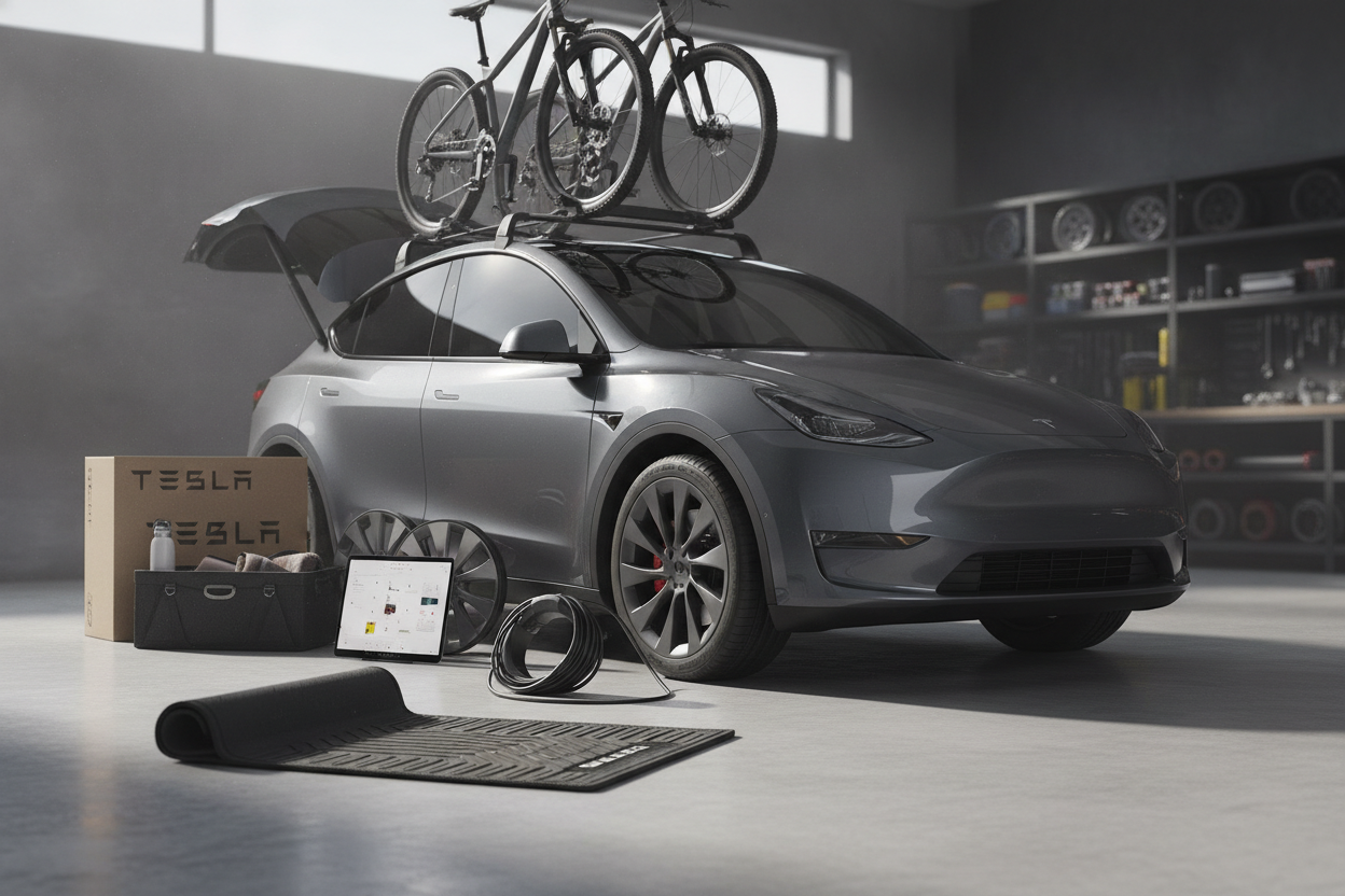Optimer din køreoplevelse: Det bedste tilbehør til Tesla Model Y